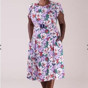 Emmy Design Sweden The Divine Darling Dress Midnight Meadow UK20 US16